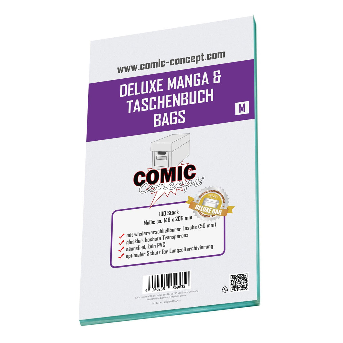 Comic Concept - Deluxe Manga Bags - Size M (146 x 206 mm) 100 pieces