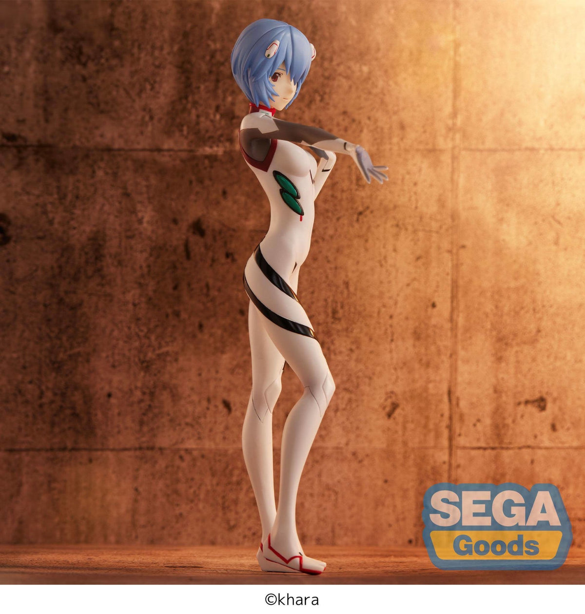 Evangelion: 3.0+1.0 Thrice Upon A Time - Rei Ayanami - (Tentative Name) Hand Over Momentary White SPM Figure (Sega)