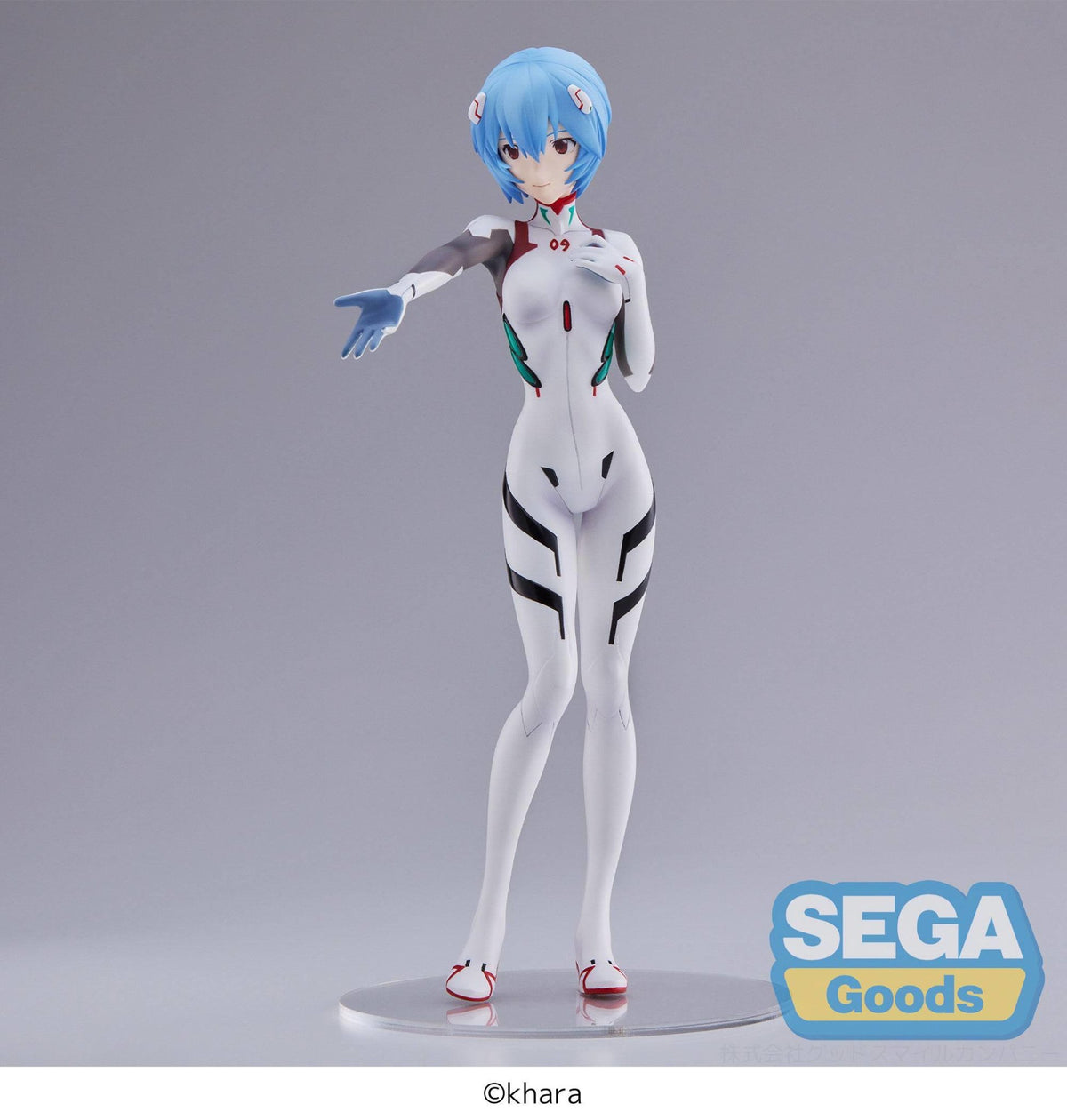 Evangelion: 3.0+1.0 Thrice Upon A Time - Rei Ayanami - (Tentative Name) Hand Over Momentary White SPM Figure (Sega)