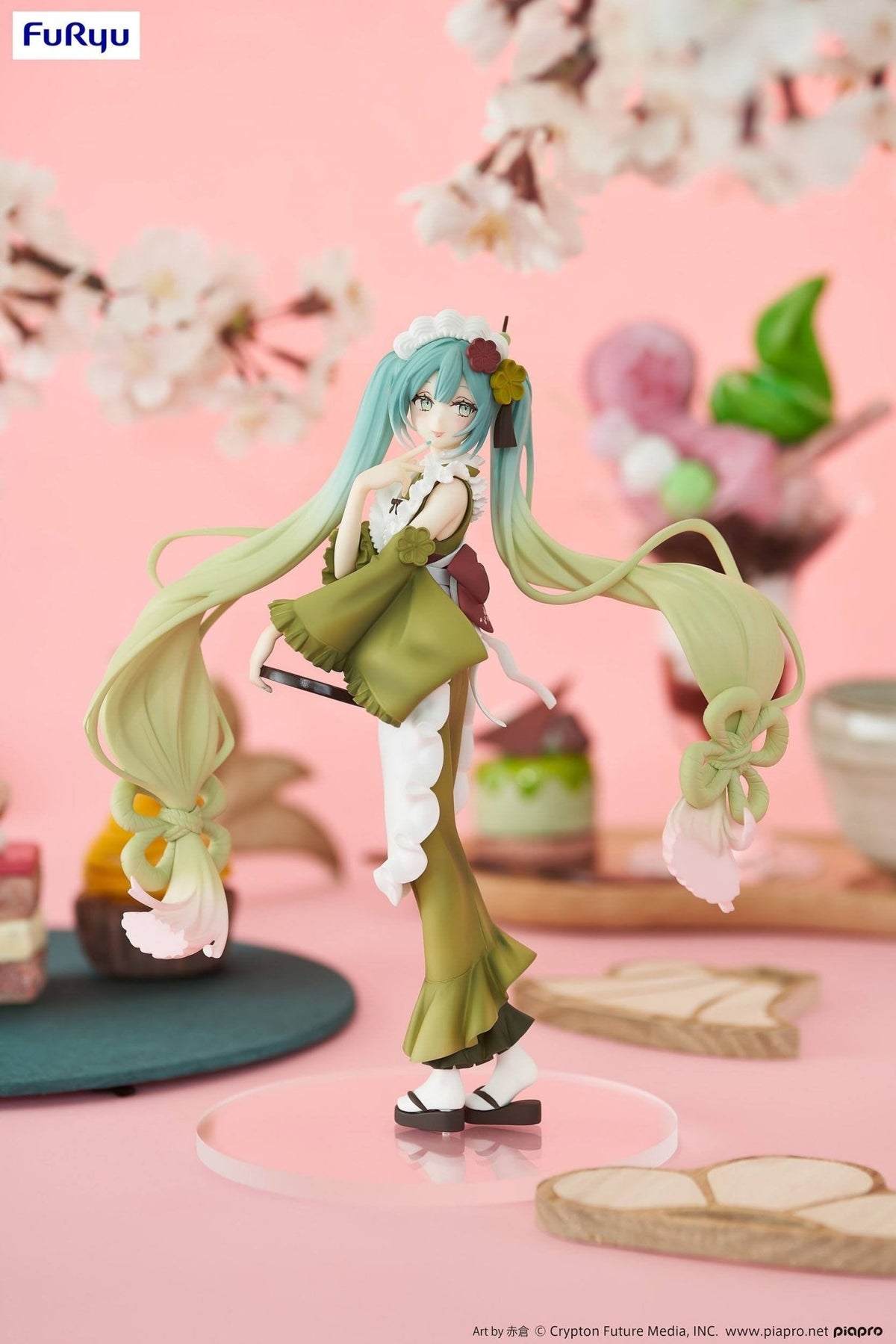 Hatsune Miku - Exceed Creative Figur - Matcha Green Tea Parfait Ver. (Furyu)