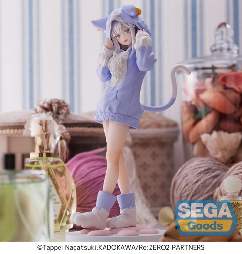 Re:Zero - Emilia - The Great Spirit Puck Mofumofu Luminasta Figur (SEGA)