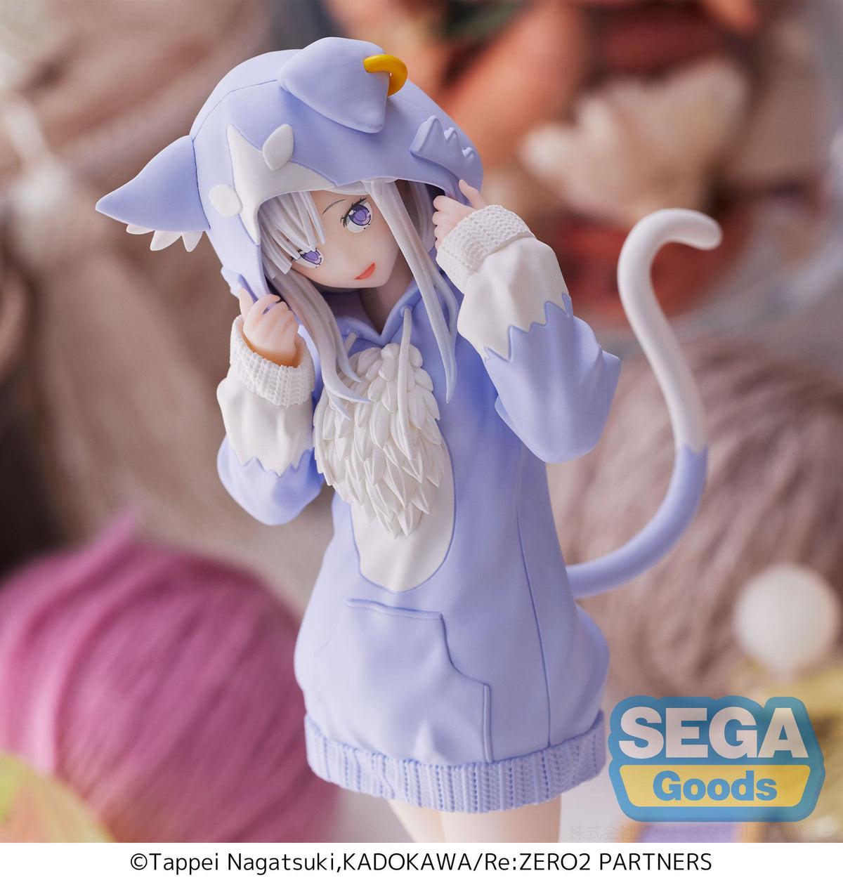 Re:Zero - Emilia - The Great Spirit Puck Mofumofu Luminasta Figur (SEGA)