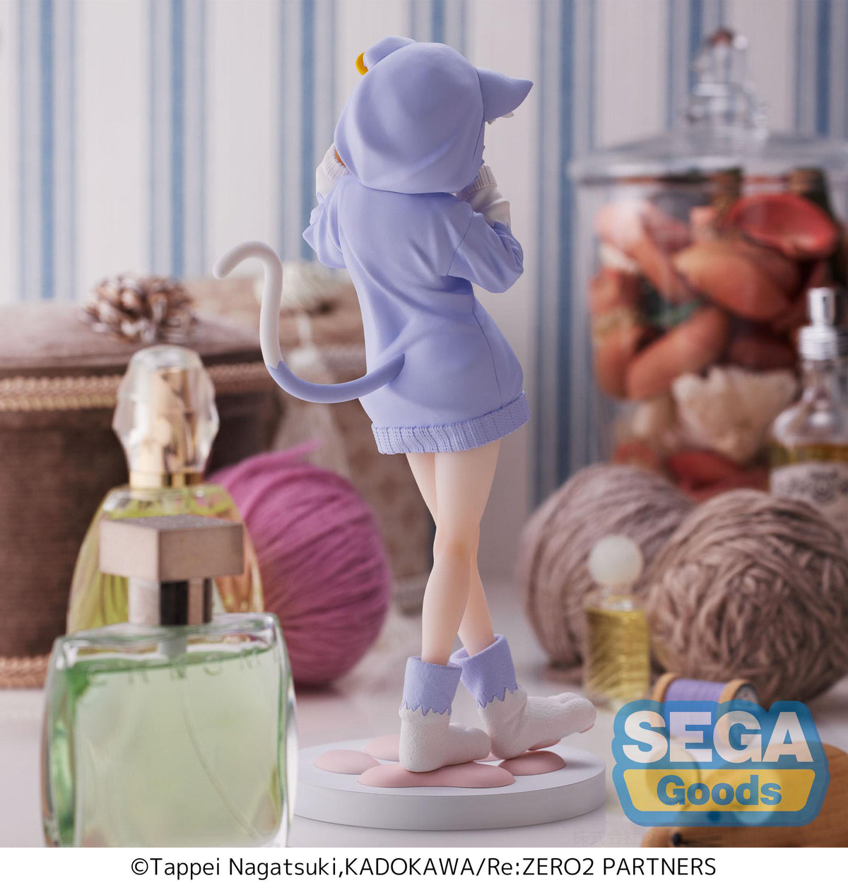 Re:Zero - Emilia - De grote geest Puck Mofumofu Luminasta Figuur (SEGA)