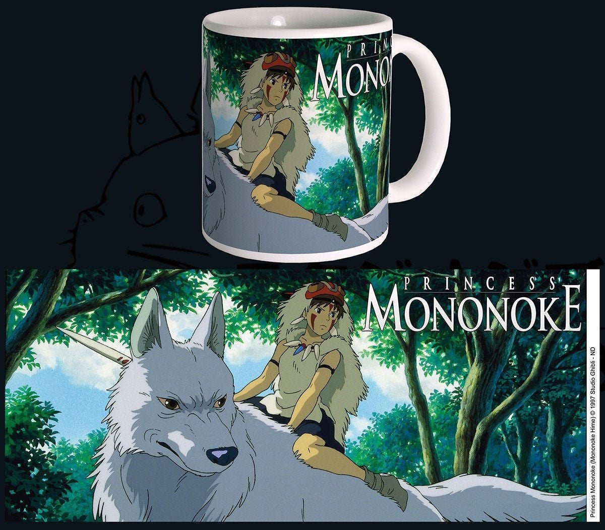 Studio Ghibli - cup - Princess Mononoke (Semic)